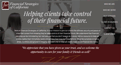 Desktop Screenshot of financialstrategiesofca.com